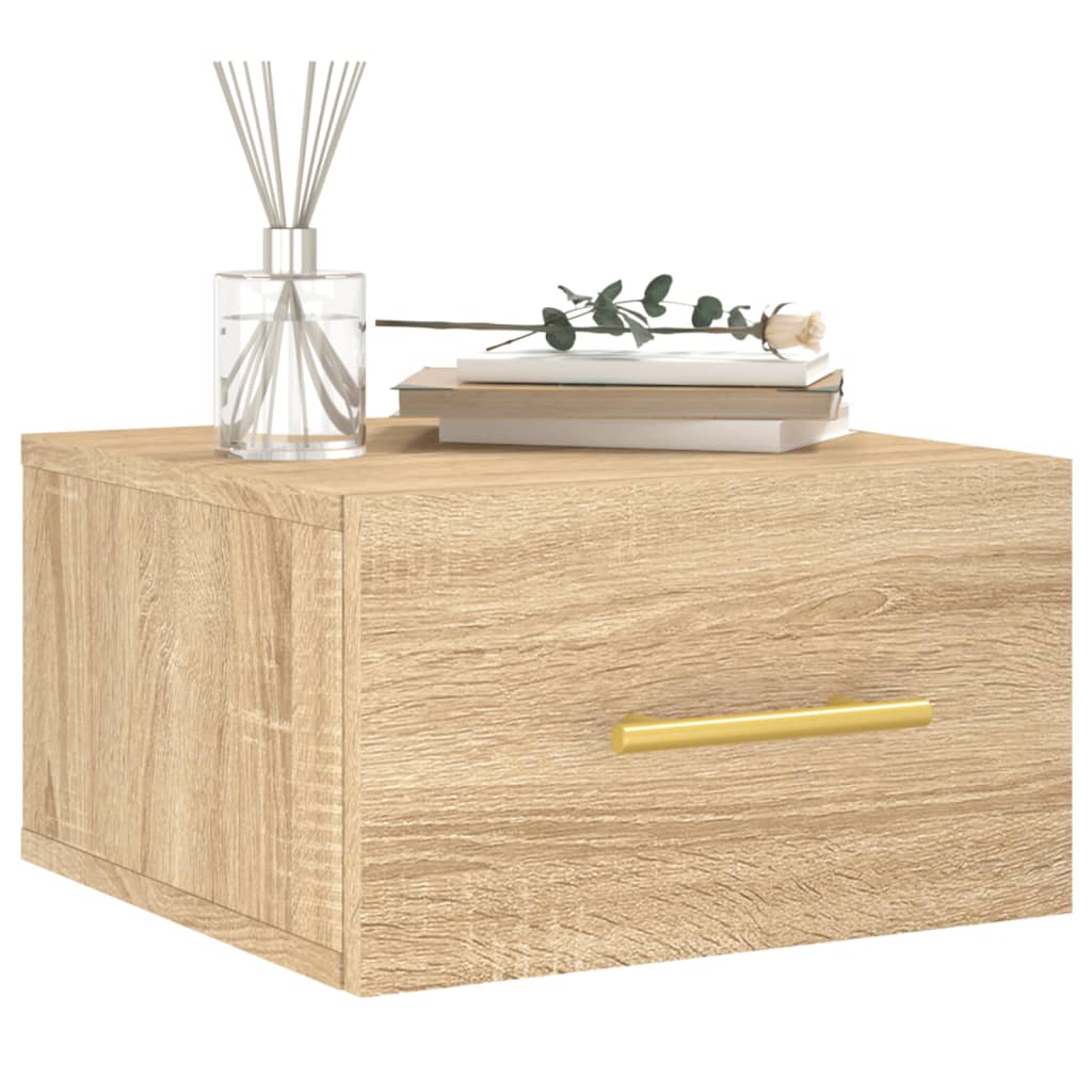 Noptiere de perete, 2 buc., stejar sonoma, 35x35x20 cm GartenMobel Dekor