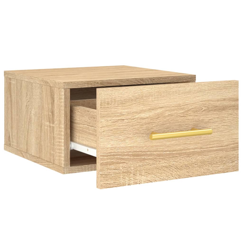 Noptiere de perete, 2 buc., stejar sonoma, 35x35x20 cm GartenMobel Dekor