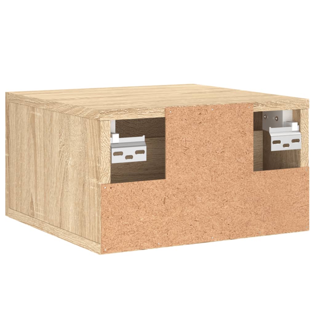 Noptiere de perete, 2 buc., stejar sonoma, 35x35x20 cm GartenMobel Dekor