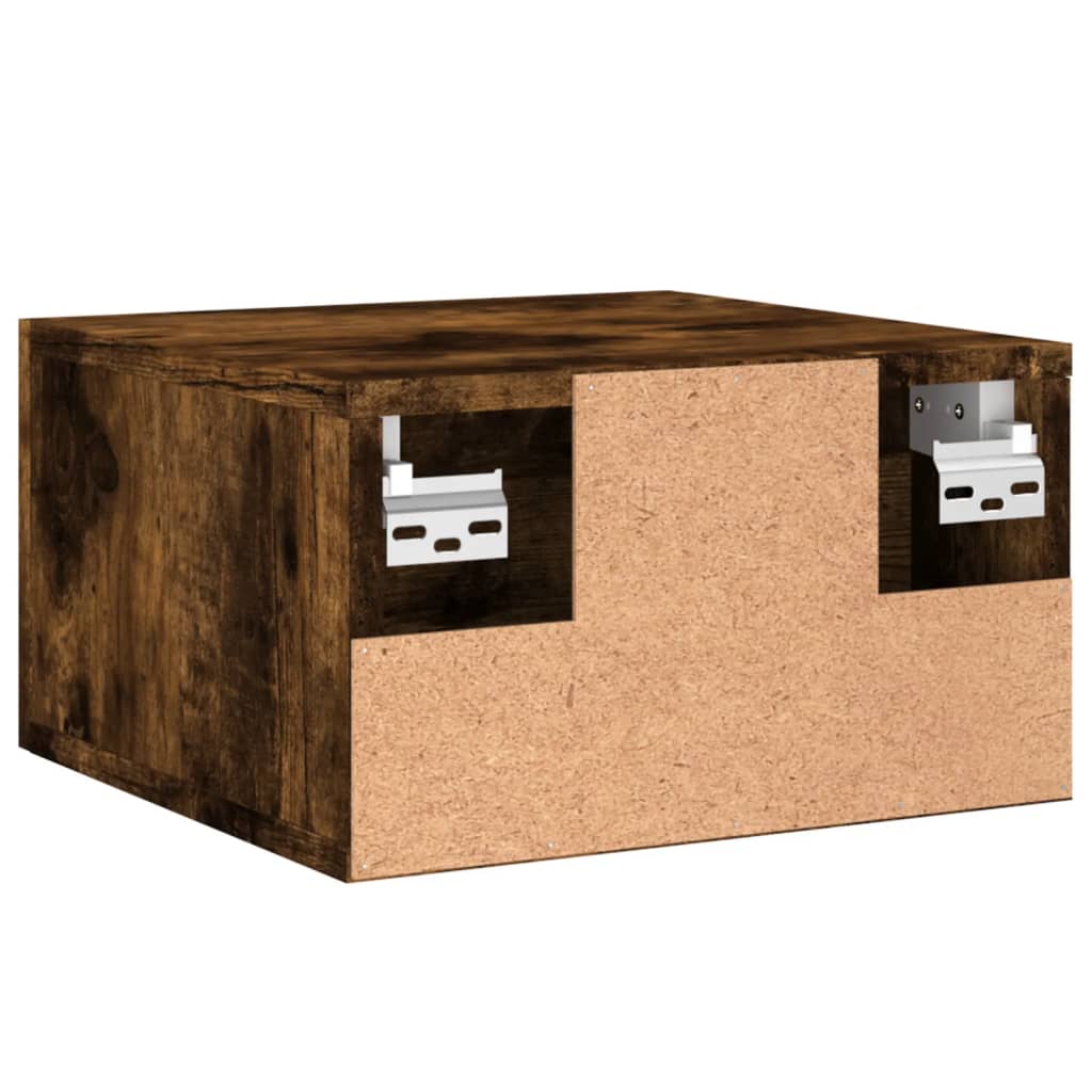 Noptiere de perete, 2 buc., stejar afumat, 35x35x20 cm GartenMobel Dekor