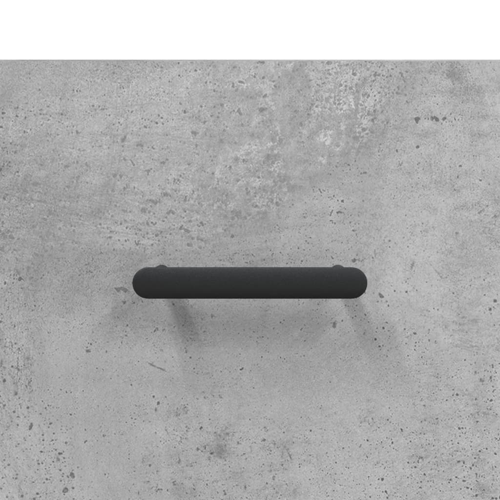 Noptiere montate pe perete 2 buc. gri beton 35x35x20 cm GartenMobel Dekor