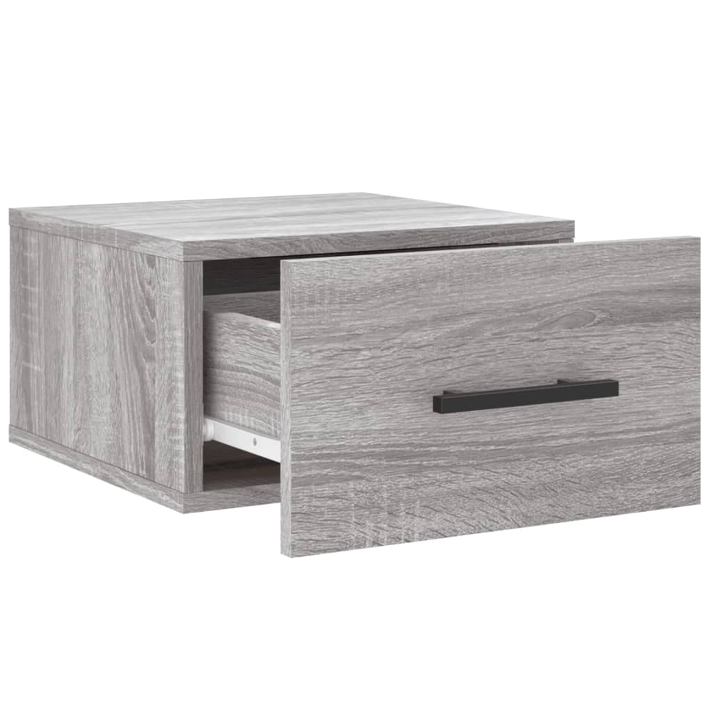 Noptiere de perete, 2 buc., sonoma gri, 35x35x20 cm GartenMobel Dekor