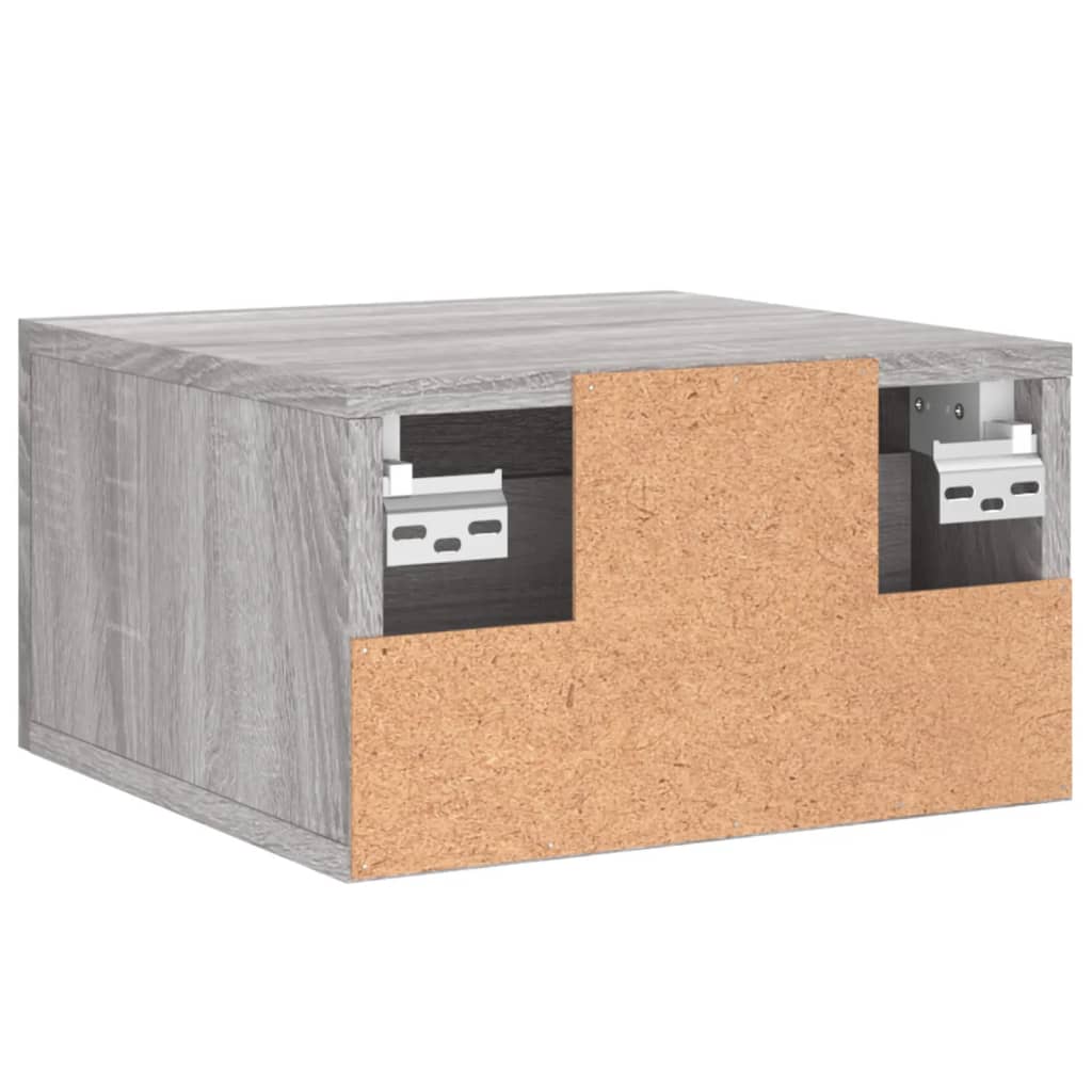 Noptiere de perete, 2 buc., sonoma gri, 35x35x20 cm GartenMobel Dekor