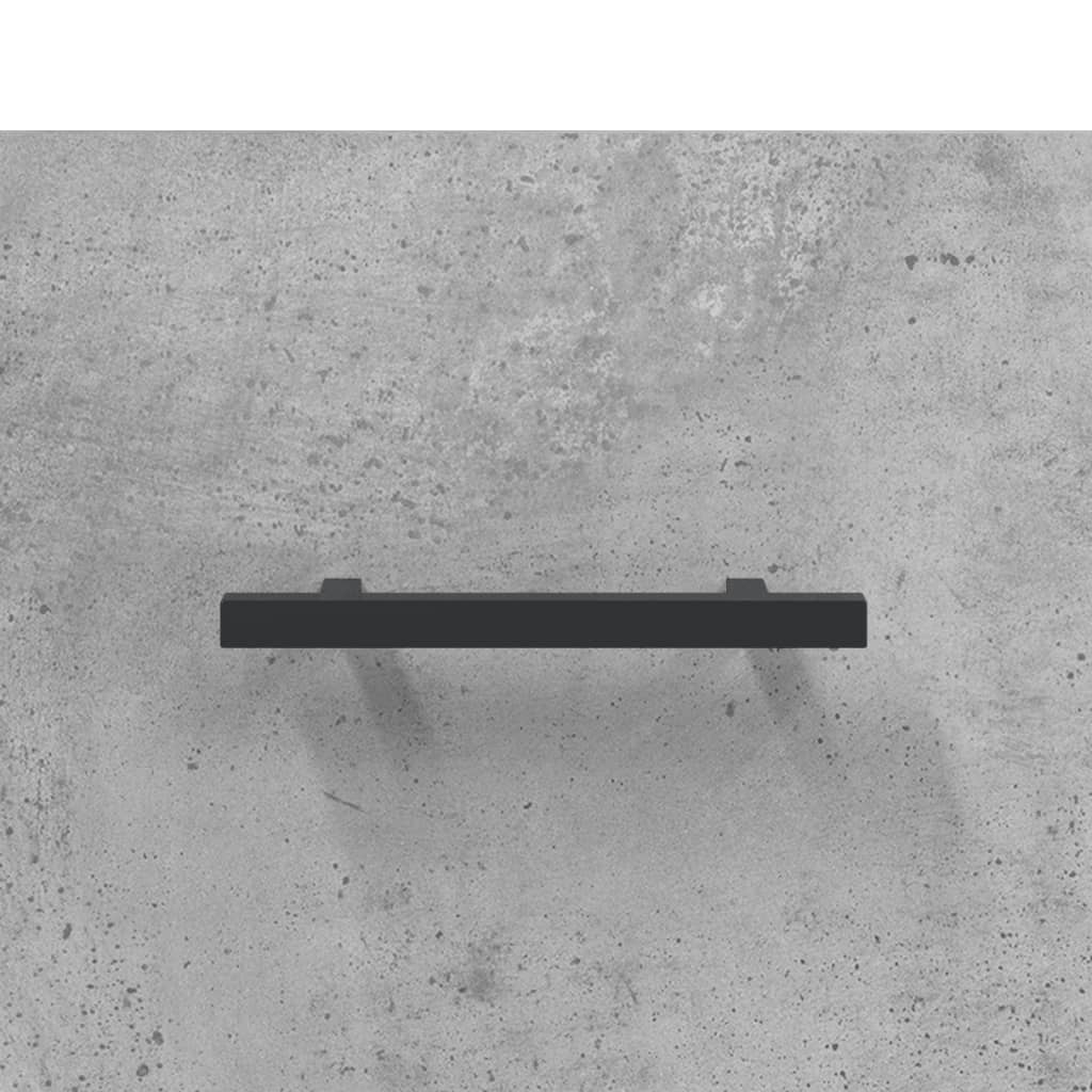 Noptiere montate pe perete 2 buc. gri beton 35x35x20 cm GartenMobel Dekor