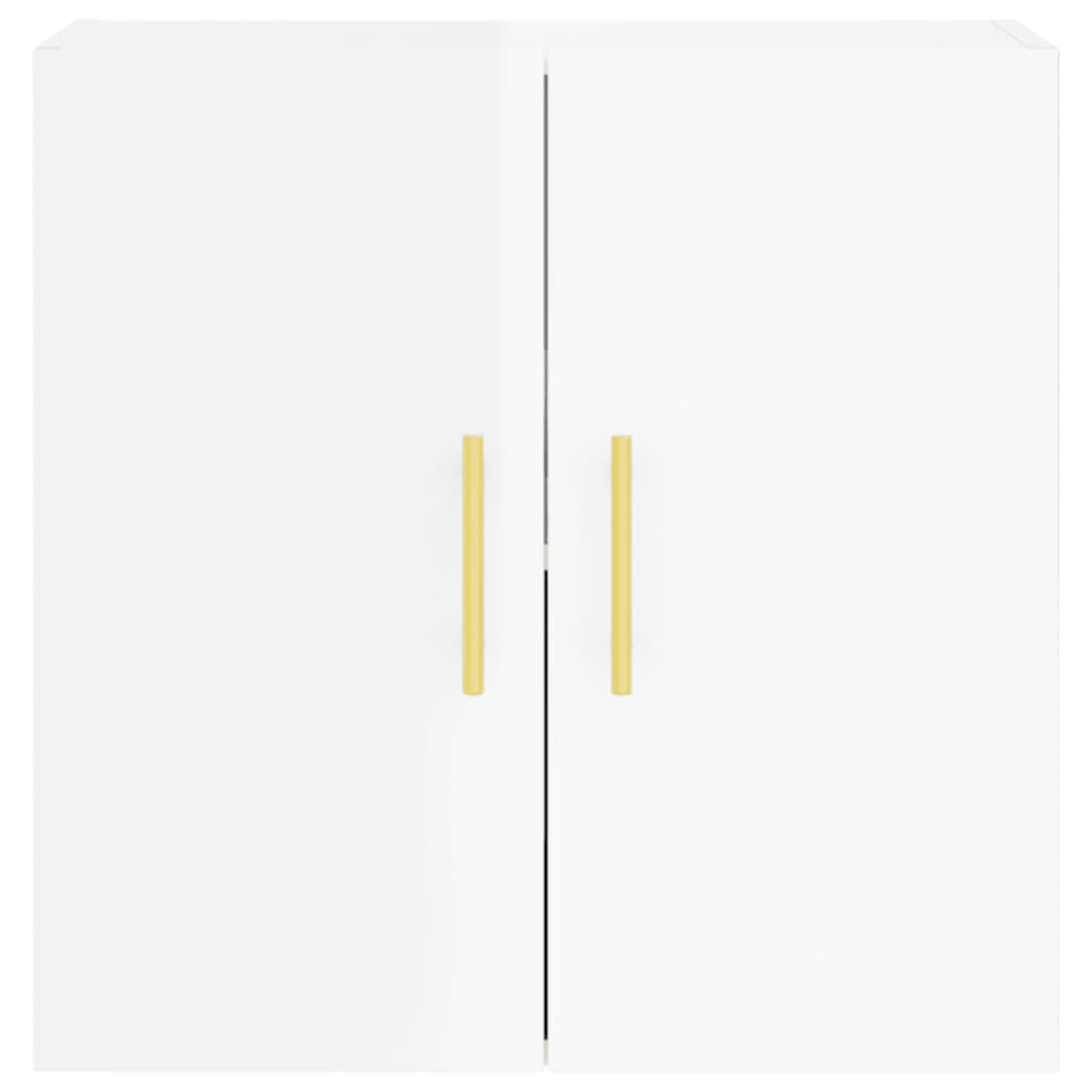 Dulap de perete, alb extralucios, 60x31x60 cm, lemn compozit GartenMobel Dekor