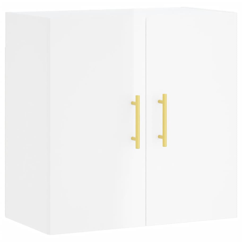 Dulap de perete, alb extralucios, 60x31x60 cm, lemn compozit GartenMobel Dekor