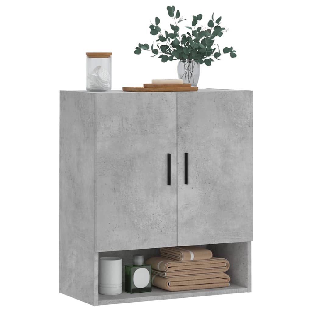 Dulap de perete, gri beton, 60x31x70 cm, lemn compozit GartenMobel Dekor