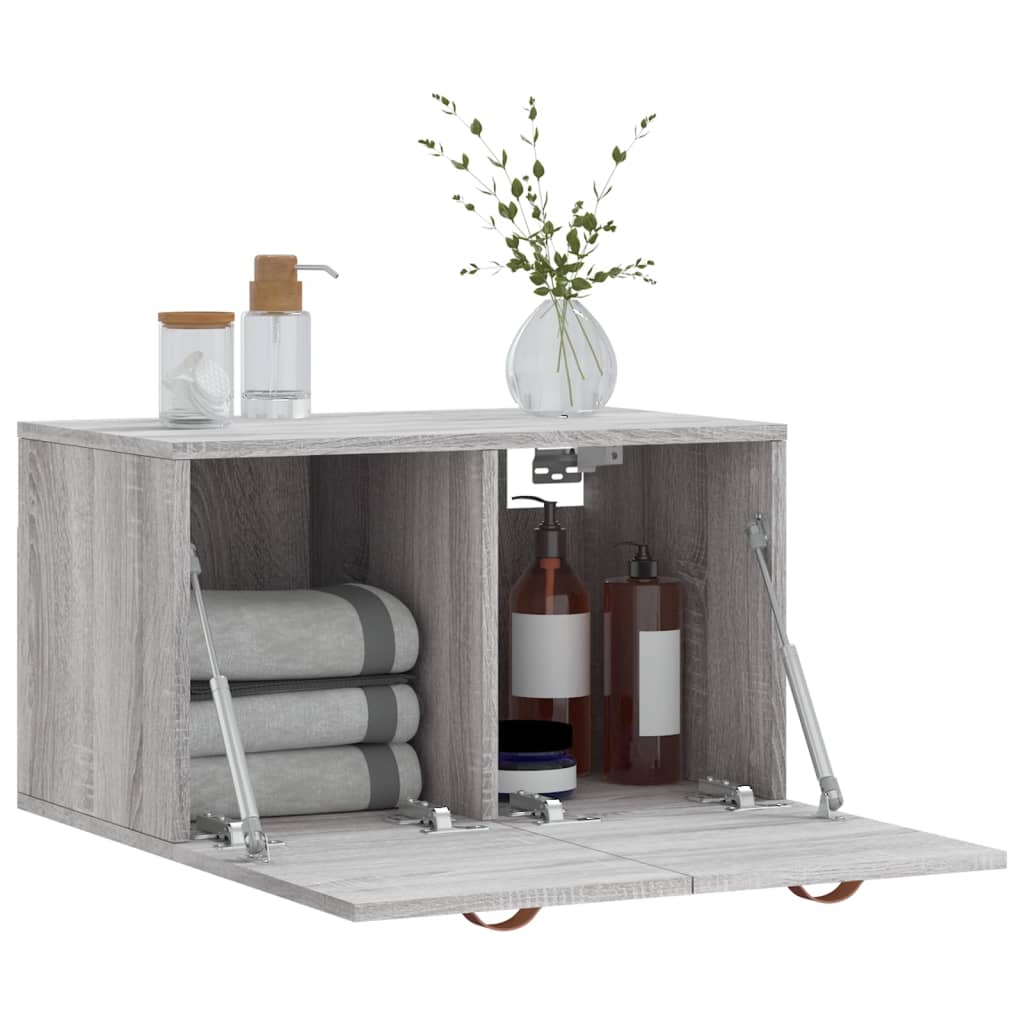 Dulap de perete, gri sonoma, 60x36,5x35 cm, lemn prelucrat GartenMobel Dekor