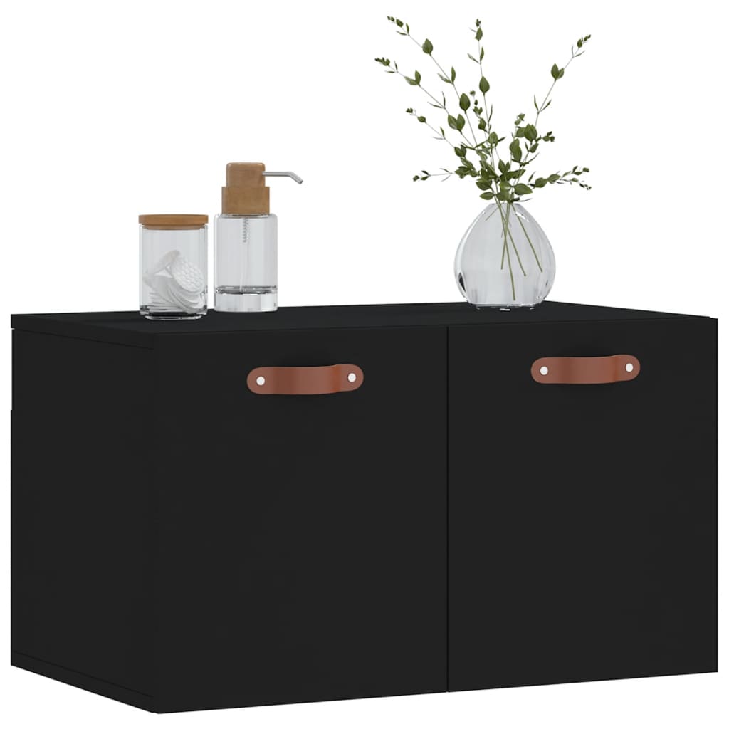 Dulap de perete, negru, 60x36,5x35 cm, lemn prelucrat GartenMobel Dekor