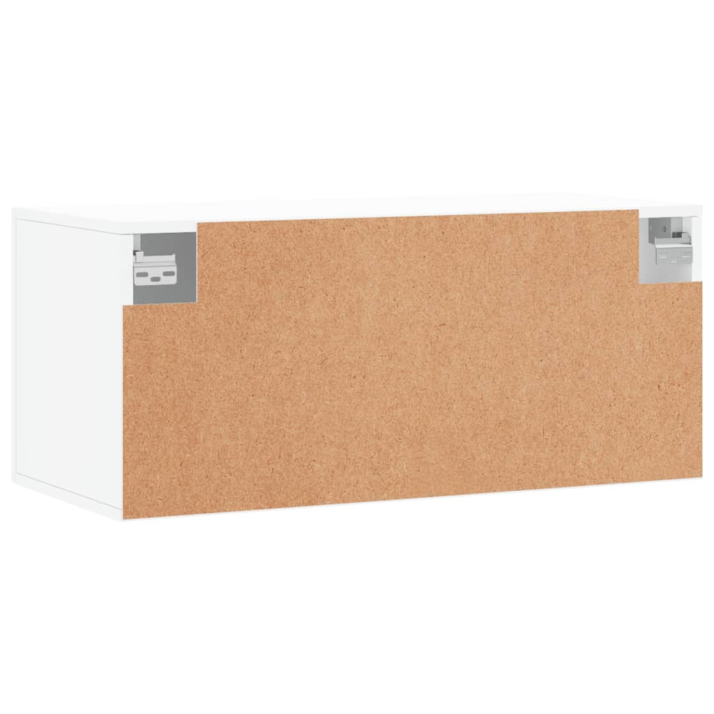 Dulap de perete, alb, 80x36,5x35 cm, lemn compozit GartenMobel Dekor