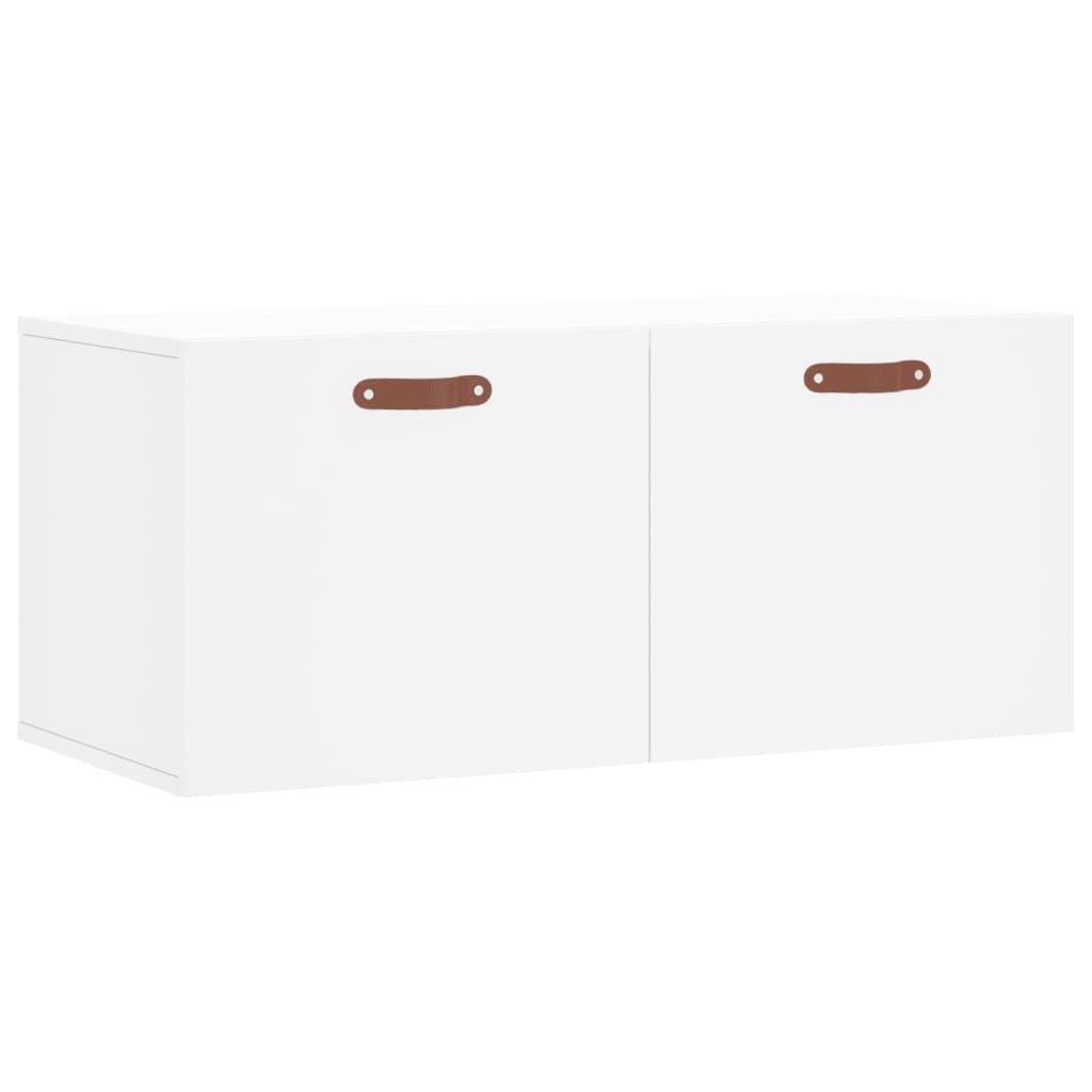 Dulap de perete, alb, 80x36,5x35 cm, lemn compozit GartenMobel Dekor