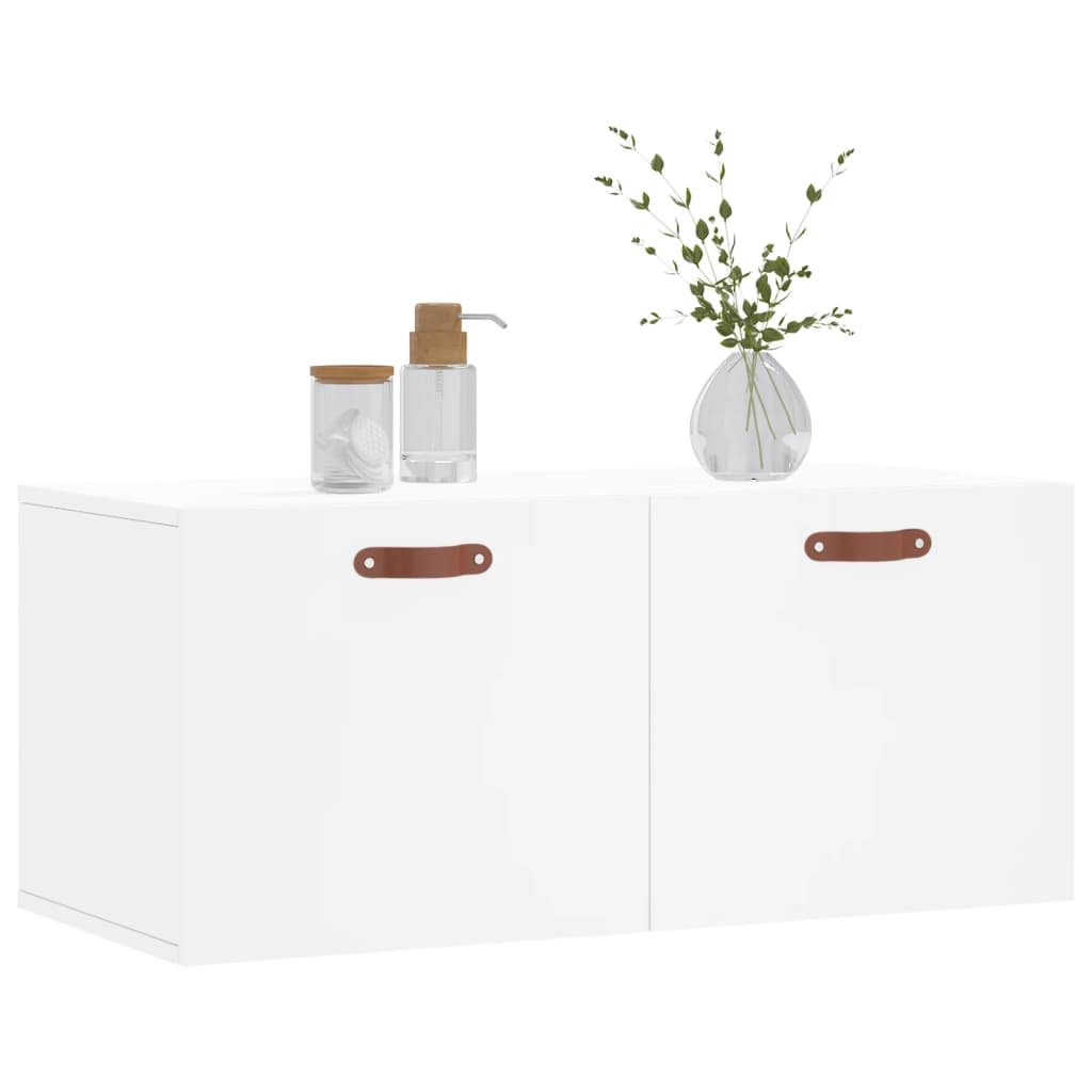 Dulap de perete, alb, 80x36,5x35 cm, lemn compozit GartenMobel Dekor