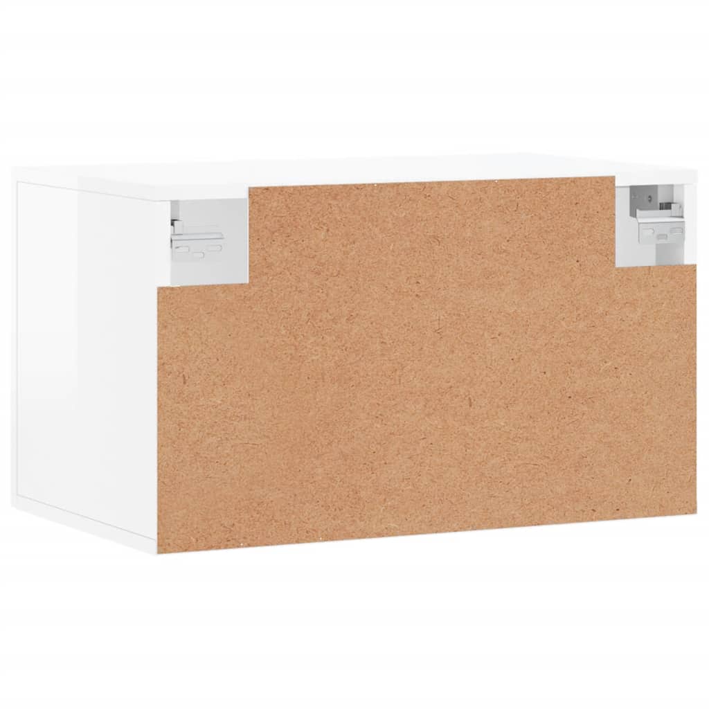 Dulap de perete, alb extralucios, 60x36,5x35 cm, lemn compozit GartenMobel Dekor