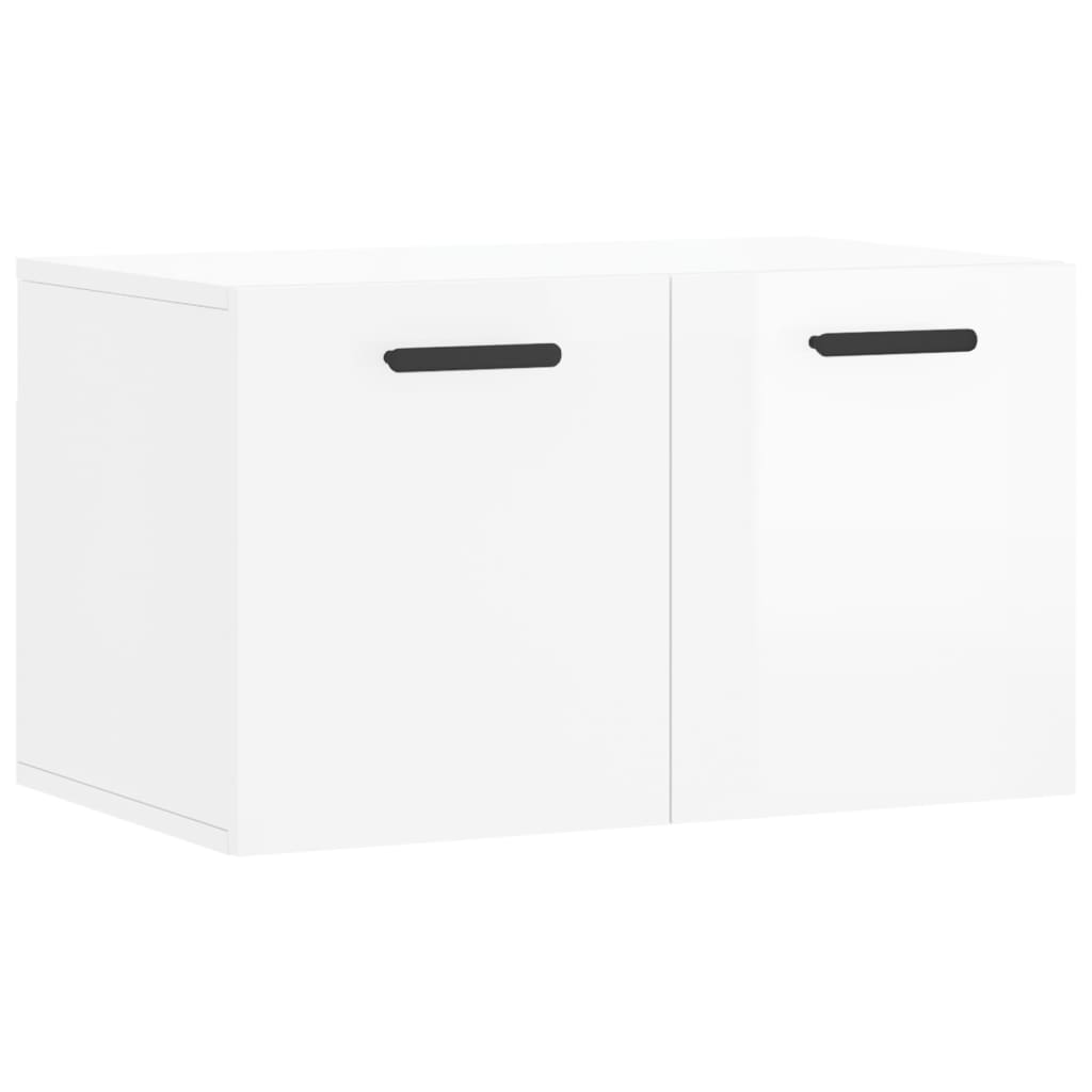 Dulap de perete, alb extralucios, 60x36,5x35 cm, lemn compozit GartenMobel Dekor