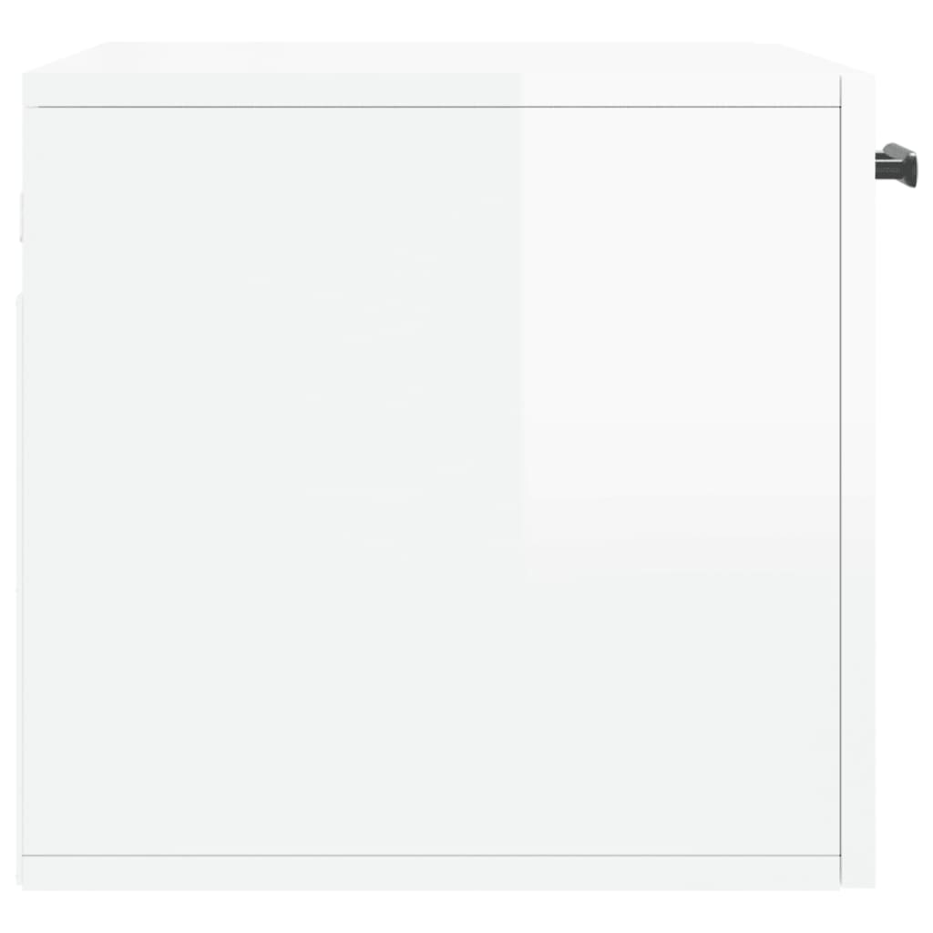 Dulap de perete, alb extralucios, 60x36,5x35 cm, lemn compozit GartenMobel Dekor