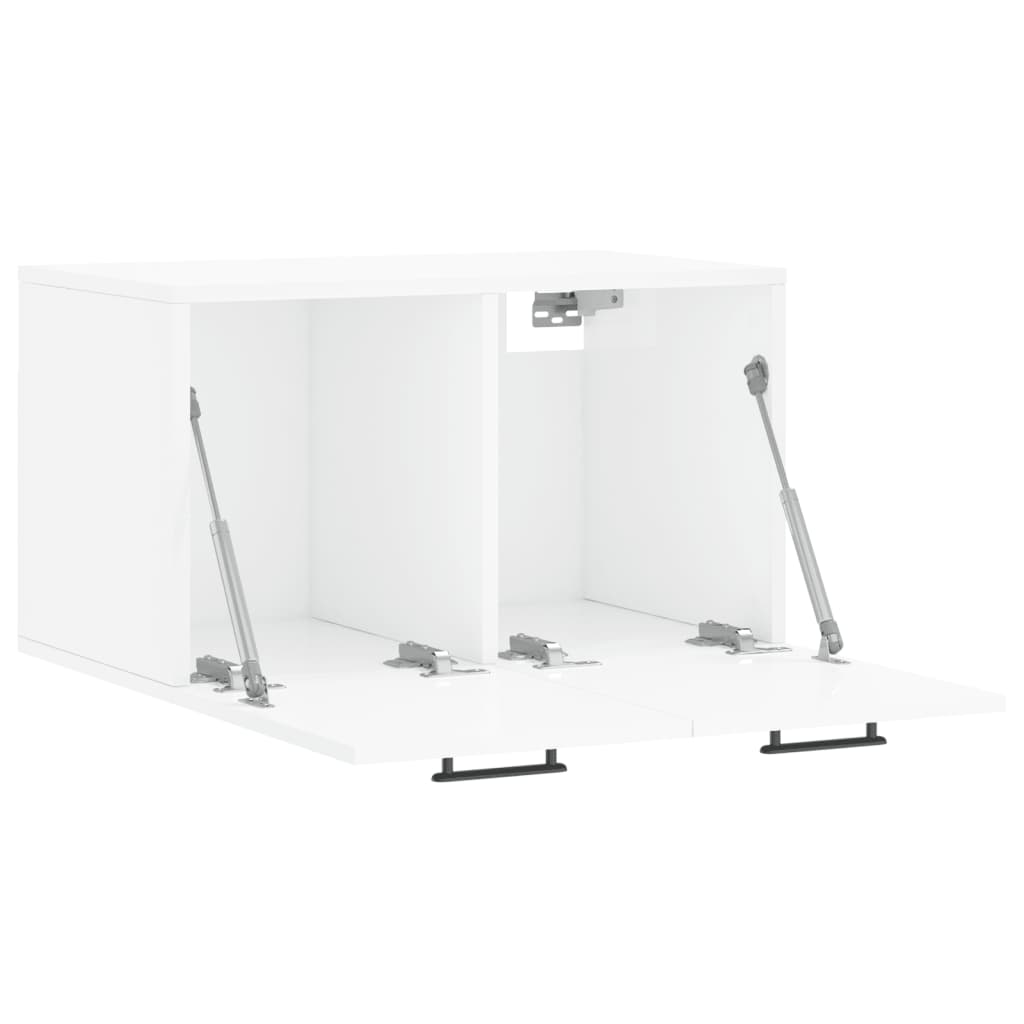 Dulap de perete, alb extralucios, 60x36,5x35 cm, lemn compozit GartenMobel Dekor
