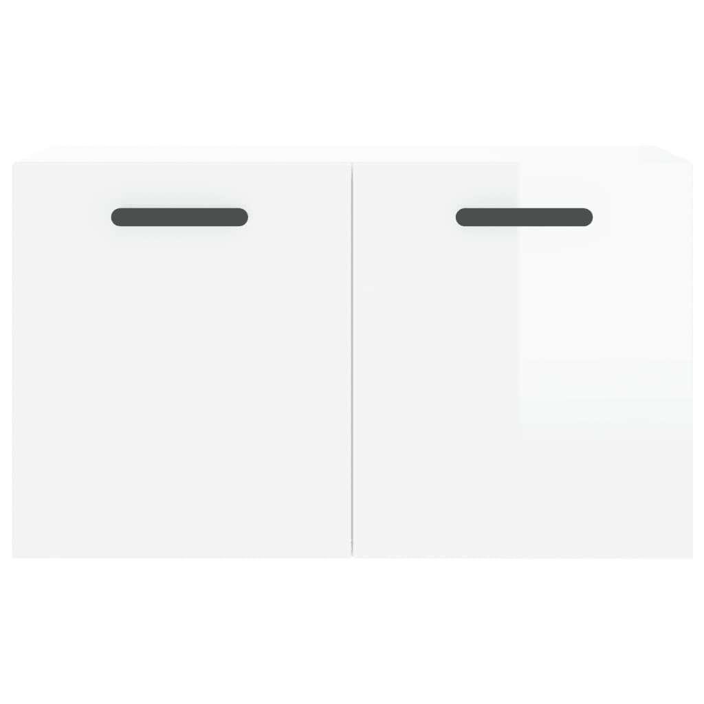 Dulap de perete, alb extralucios, 60x36,5x35 cm, lemn compozit GartenMobel Dekor