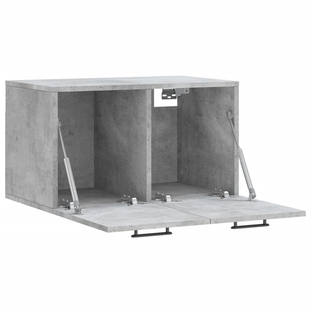Dulap de perete, gri beton, 60x36,5x35 cm, lemn prelucrat GartenMobel Dekor