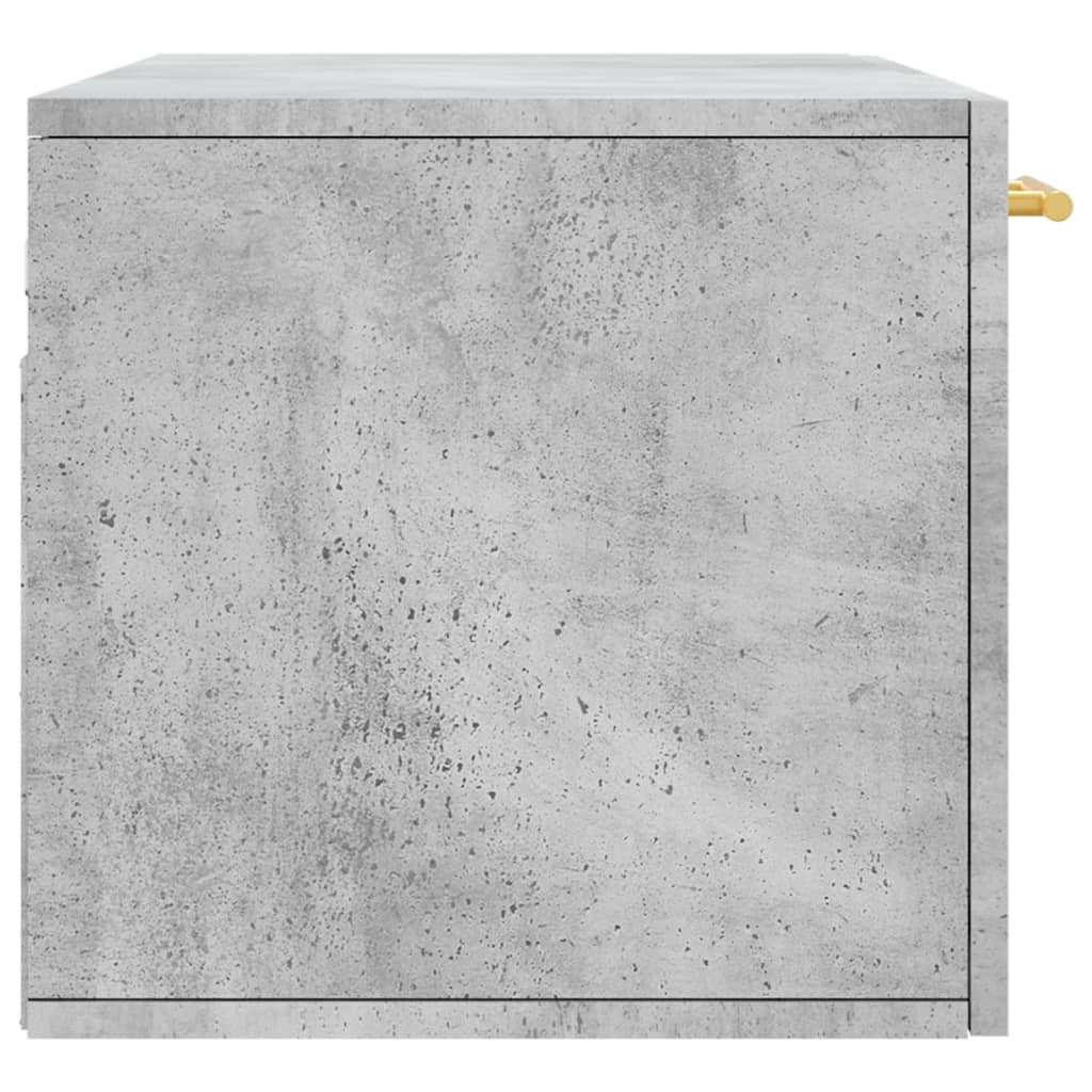 Dulap de perete, gri beton, 80x36,5x35 cm, lemn compozit GartenMobel Dekor