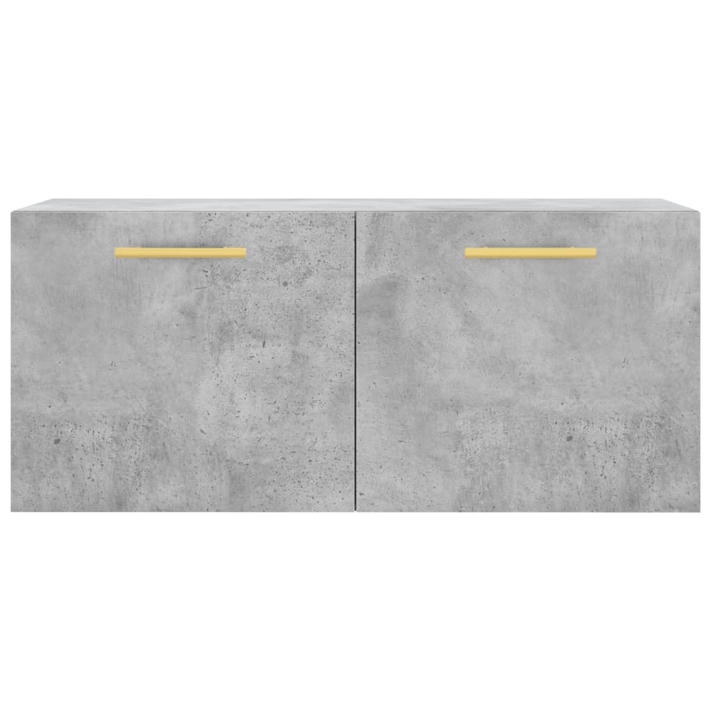 Dulap de perete, gri beton, 80x36,5x35 cm, lemn compozit GartenMobel Dekor
