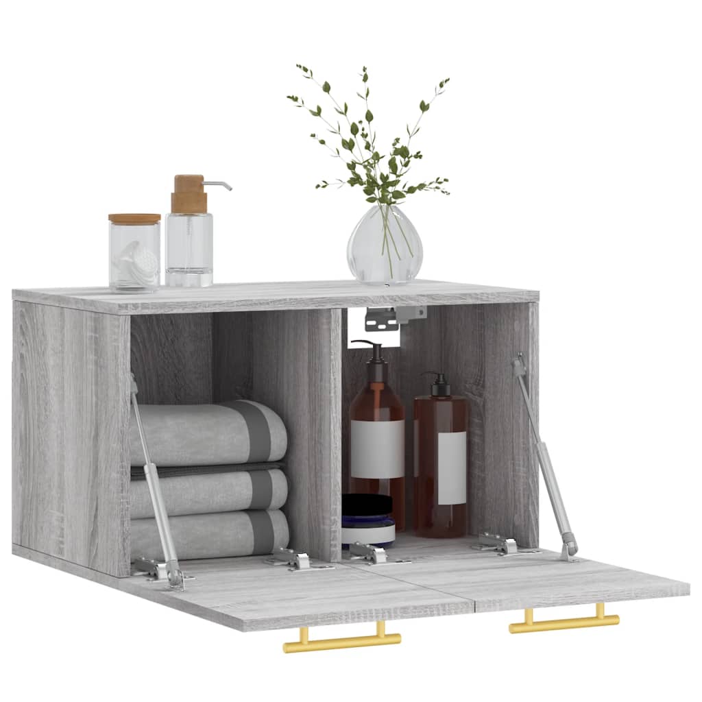 Dulap de perete, gri sonoma, 60x36,5x35 cm, lemn prelucrat GartenMobel Dekor