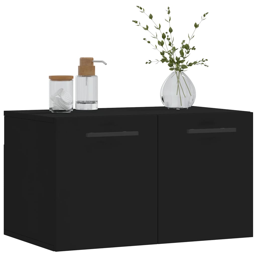 Dulap de perete, negru, 60x36,5x35 cm, lemn prelucrat GartenMobel Dekor