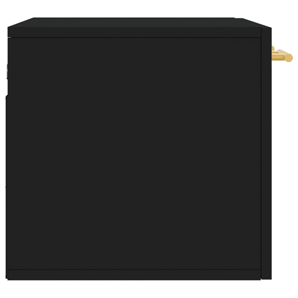 Dulap de perete, negru, 60x36,5x35 cm, lemn prelucrat GartenMobel Dekor