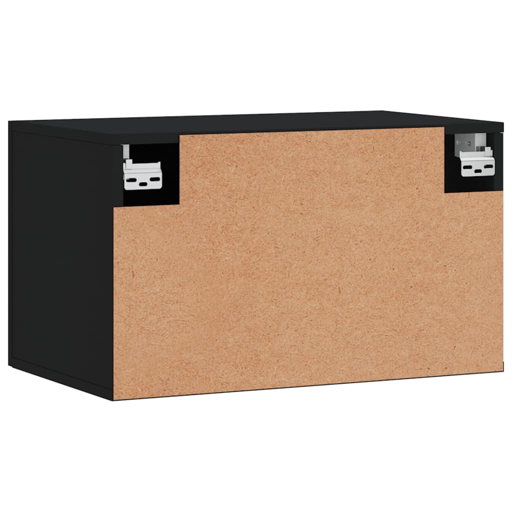 Dulap de perete, negru, 60x36,5x35 cm, lemn prelucrat GartenMobel Dekor