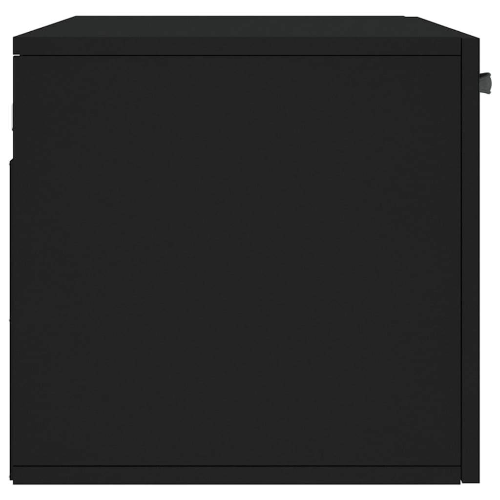 Dulap de perete, negru, 80x36,5x35 cm, lemn compozit GartenMobel Dekor