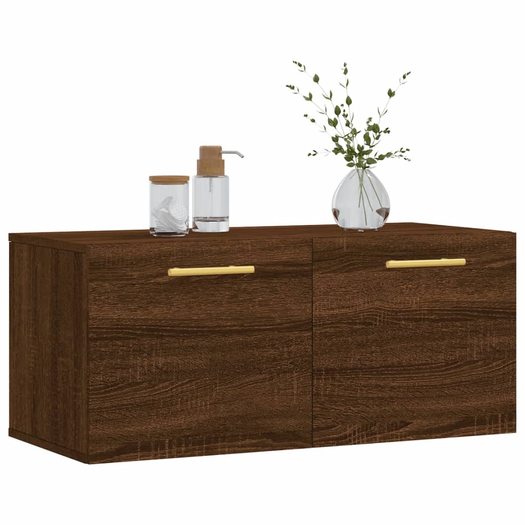 Dulap de perete, stejar maro, 80x36,5x35 cm, lemn compozit GartenMobel Dekor