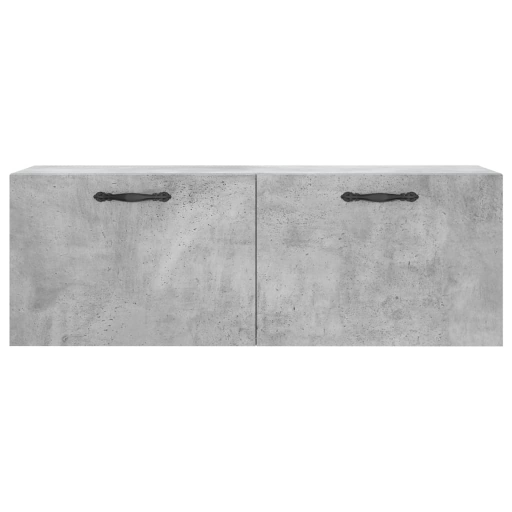 Dulap de perete, gri beton, 100x36,5x35 cm, lemn prelucrat GartenMobel Dekor