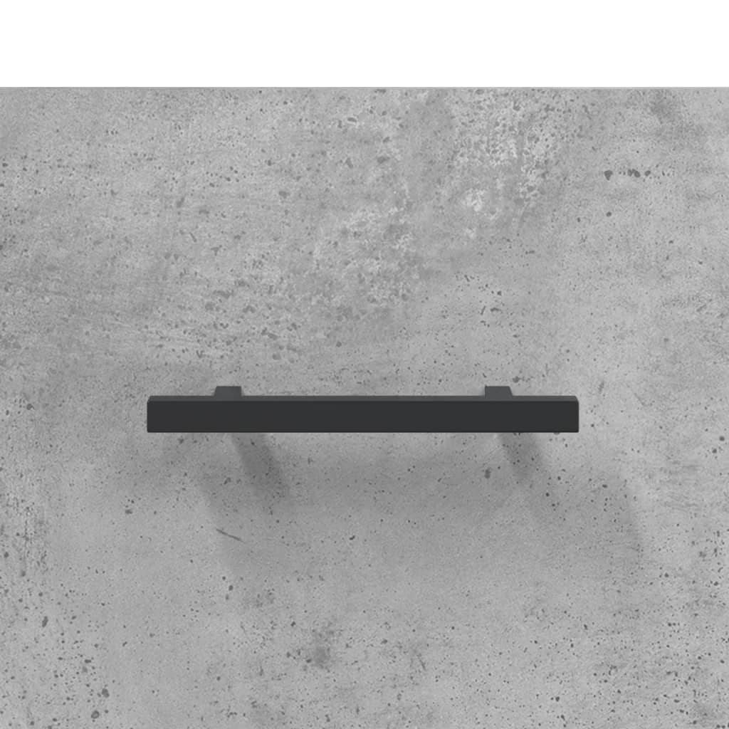 Dulap de perete, gri beton, 80x36,5x35 cm, lemn compozit GartenMobel Dekor