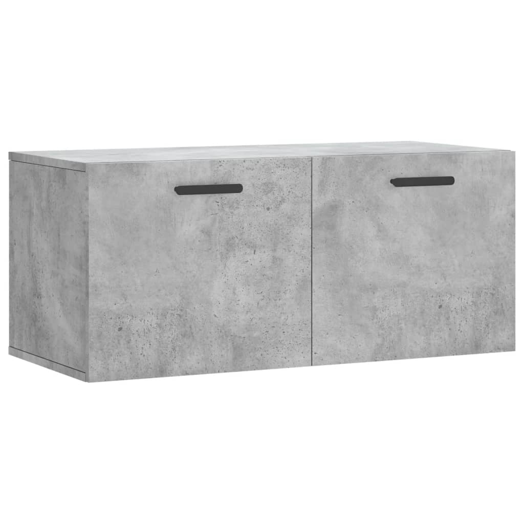 Dulap de perete, gri beton, 80x36,5x35 cm, lemn compozit GartenMobel Dekor