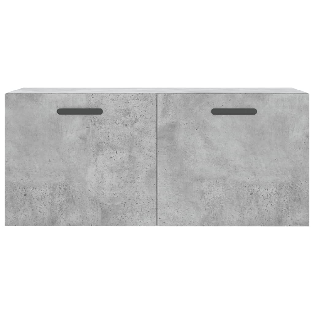 Dulap de perete, gri beton, 80x36,5x35 cm, lemn compozit GartenMobel Dekor