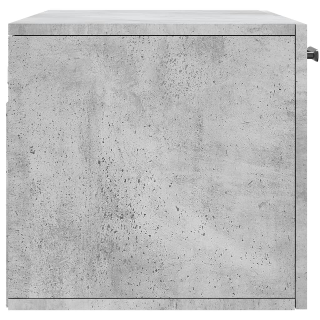 Dulap de perete, gri beton, 80x36,5x35 cm, lemn compozit GartenMobel Dekor