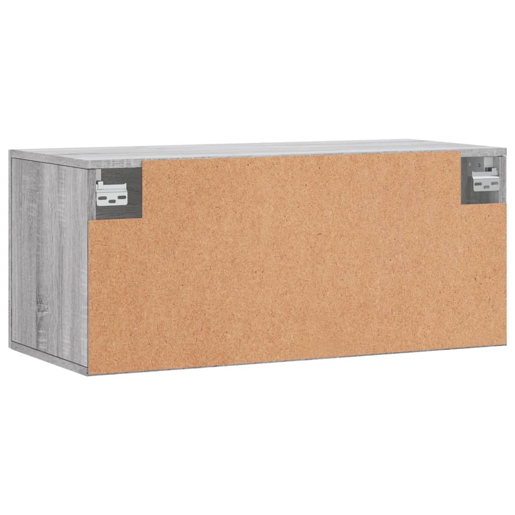 Dulap de perete, gri sonoma, 80x36,5x35 cm, lemn compozit GartenMobel Dekor