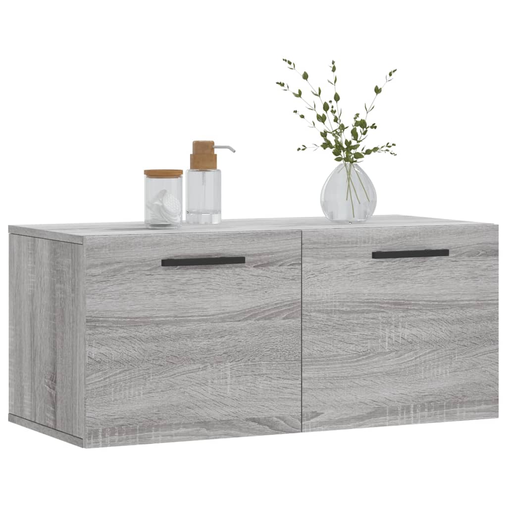 Dulap de perete, gri sonoma, 80x36,5x35 cm, lemn compozit GartenMobel Dekor