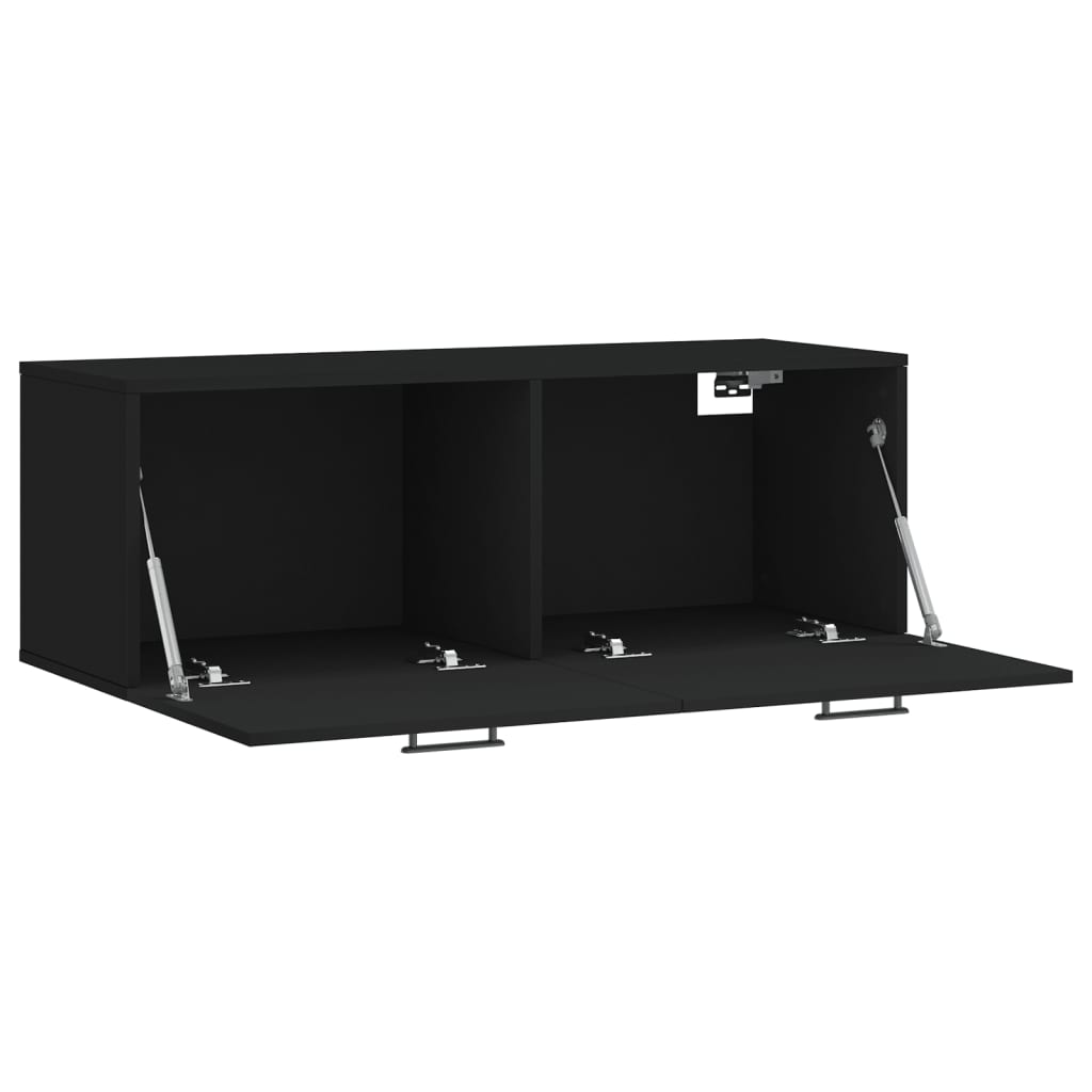 Dulap de perete, negru, 100x36,5x35 cm, lemn compozit GartenMobel Dekor
