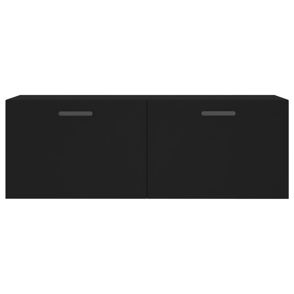 Dulap de perete, negru, 100x36,5x35 cm, lemn compozit GartenMobel Dekor