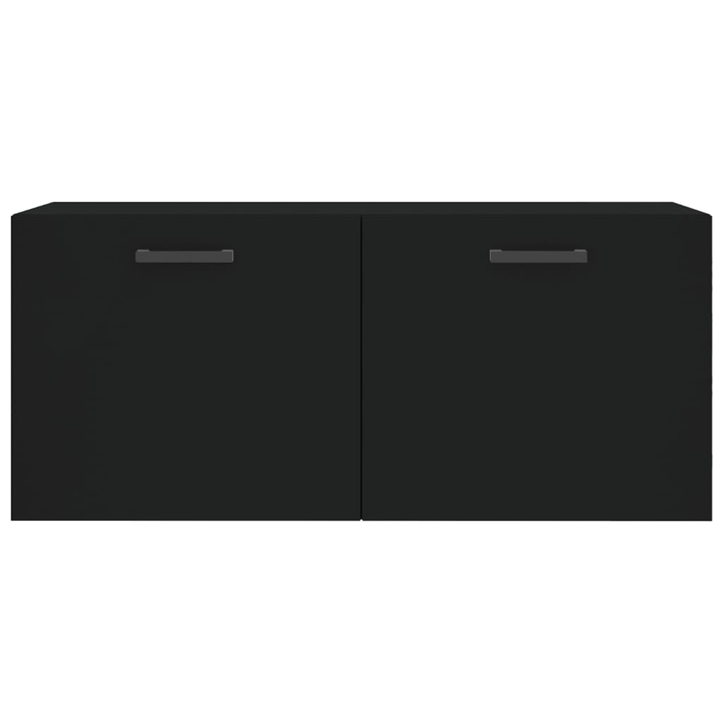 Dulap de perete, negru, 80x36,5x35 cm, lemn compozit GartenMobel Dekor