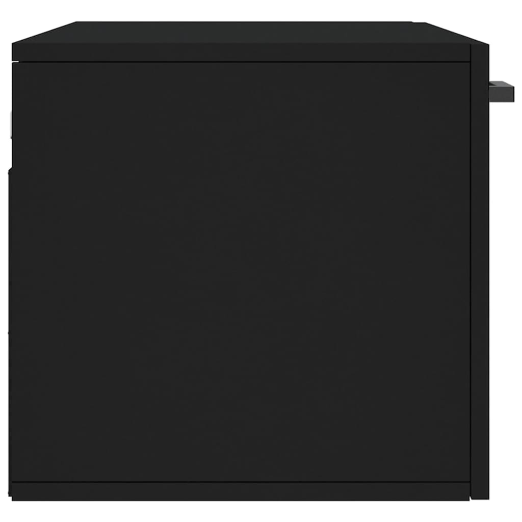 Dulap de perete, negru, 80x36,5x35 cm, lemn compozit GartenMobel Dekor
