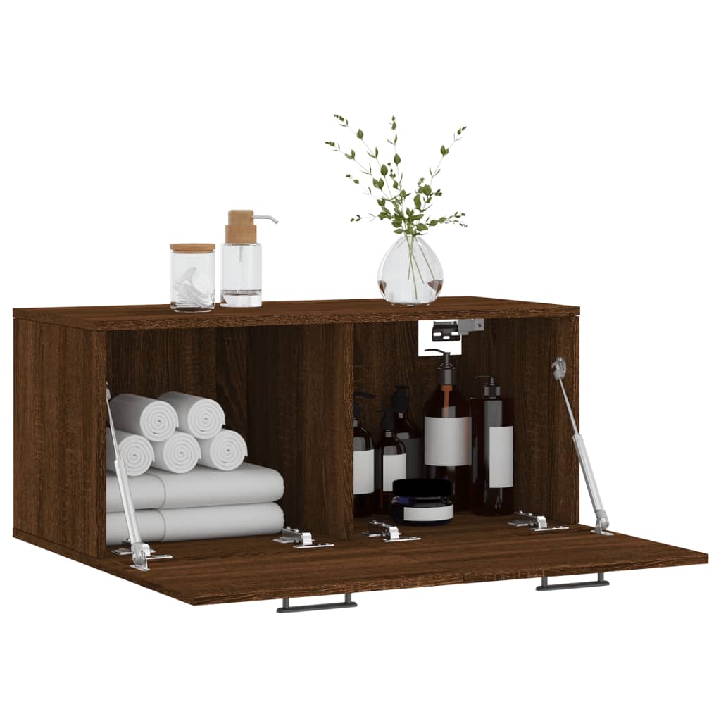 Dulap de perete, stejar maro, 80x36,5x35 cm, lemn compozit GartenMobel Dekor