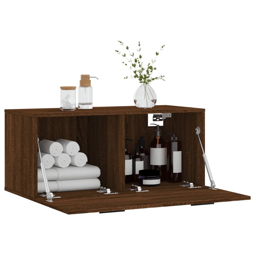 Dulap de perete, stejar maro, 80x36,5x35 cm, lemn compozit GartenMobel Dekor