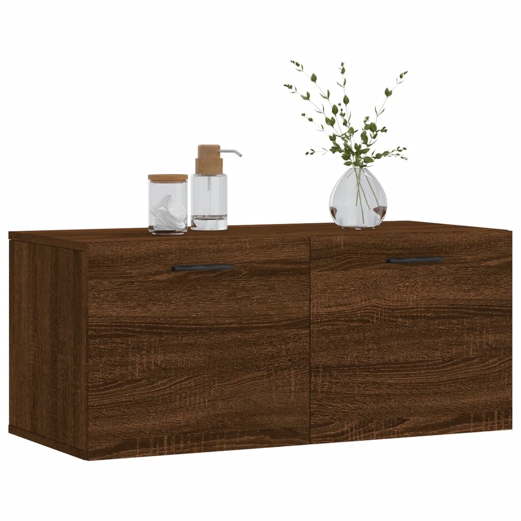 Dulap de perete, stejar maro, 80x36,5x35 cm, lemn compozit GartenMobel Dekor