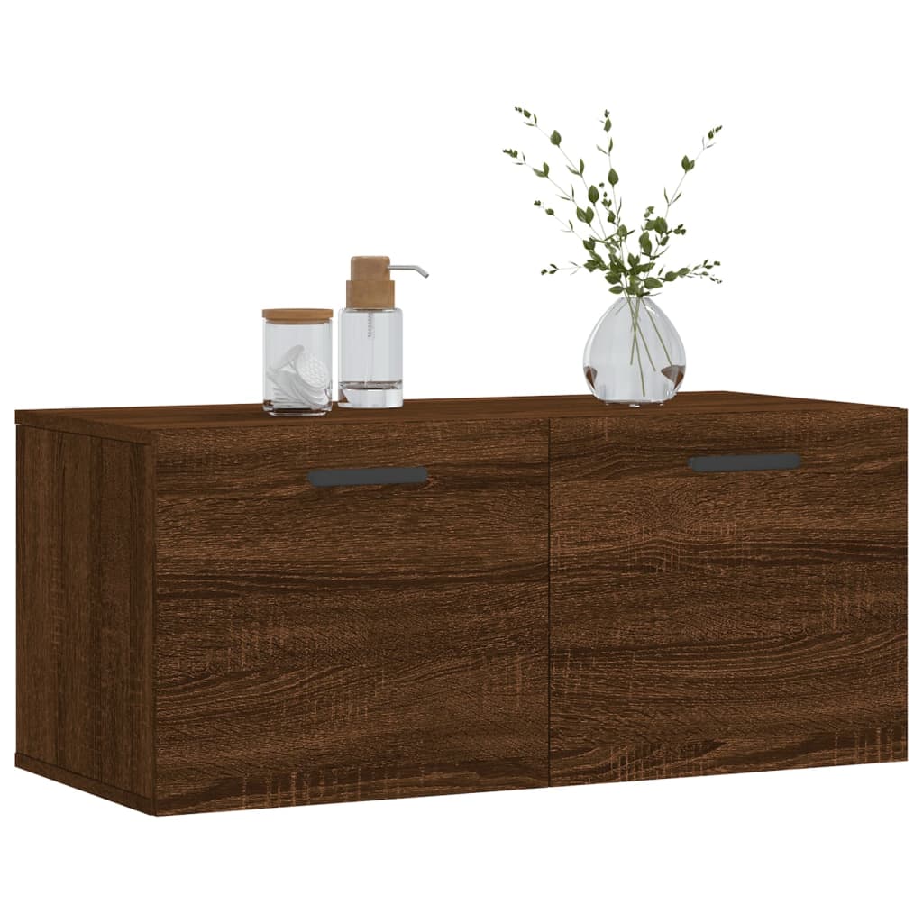 Dulap de perete, stejar maro, 80x36,5x35 cm, lemn compozit GartenMobel Dekor
