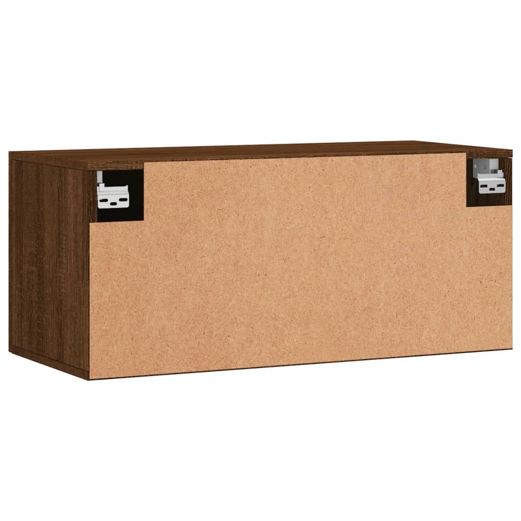 Dulap de perete, stejar maro, 80x36,5x35 cm, lemn compozit GartenMobel Dekor