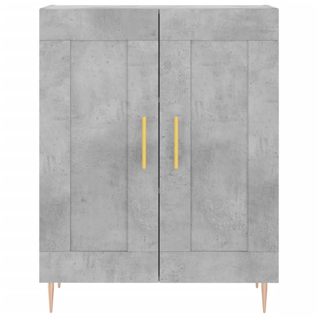 Servantă, gri beton, 69,5x34x90 cm, lemn compozit GartenMobel Dekor