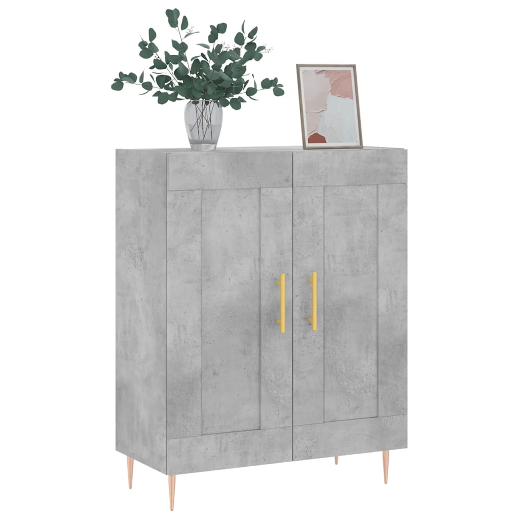 Servantă, gri beton, 69,5x34x90 cm, lemn compozit GartenMobel Dekor