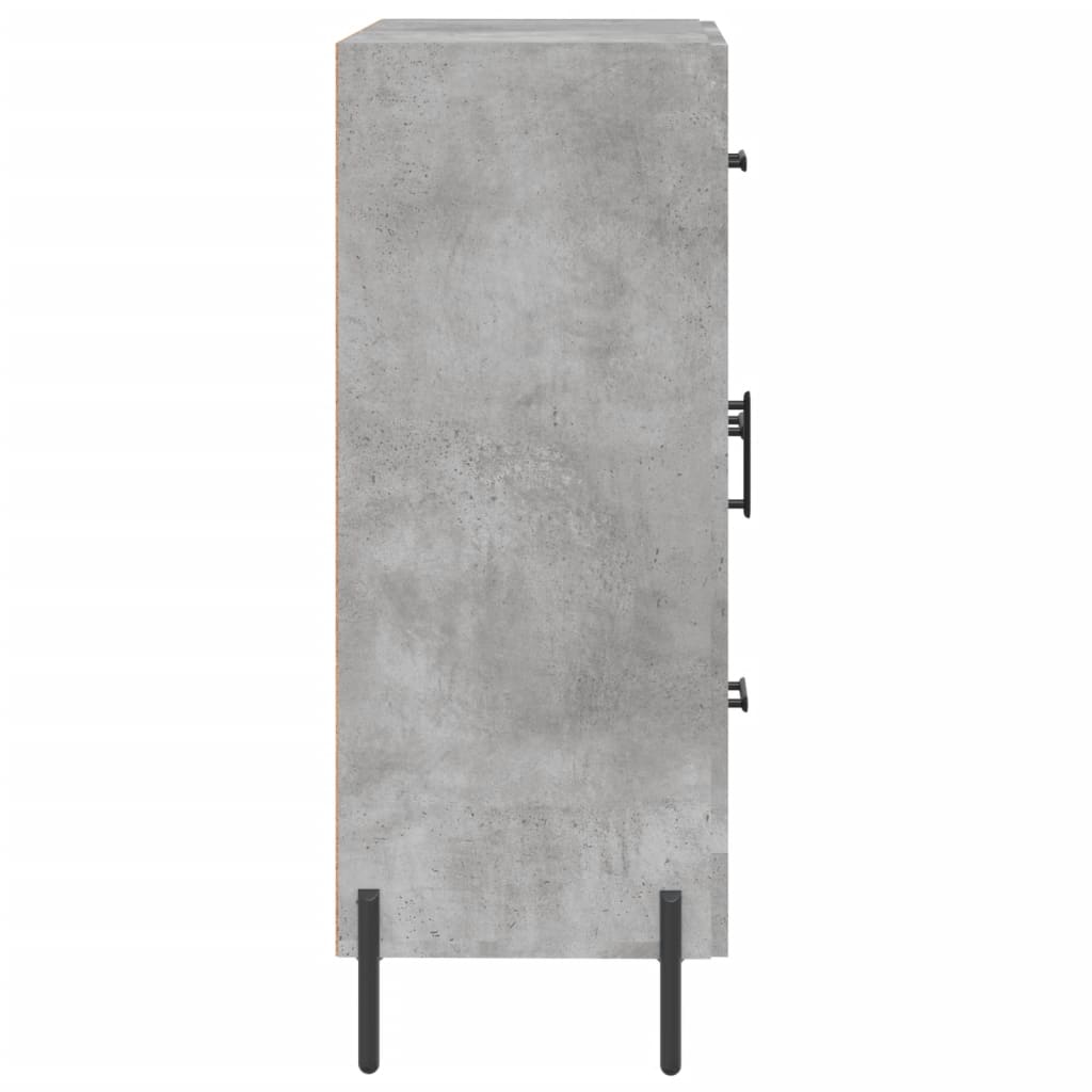 Servantă, gri beton, 69,5x34x90 cm, lemn compozit GartenMobel Dekor