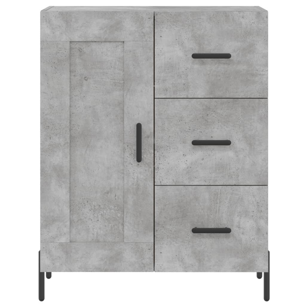 Servantă, gri beton, 69,5x34x90 cm, lemn compozit GartenMobel Dekor